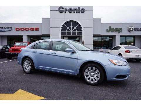 Crystal Blue Pearl Chrysler 200 LX Sedan.  Click to enlarge.