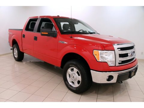 Vermillion Red Ford F150 XLT SuperCrew 4x4.  Click to enlarge.