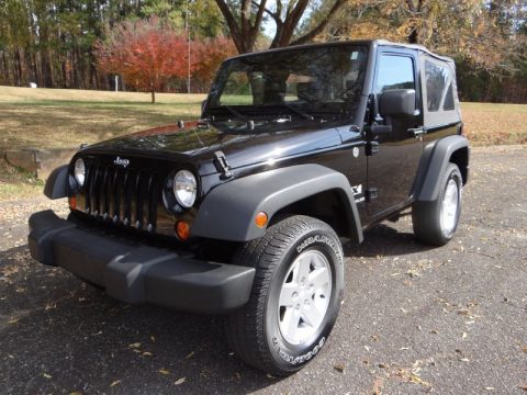 Black Jeep Wrangler X 4x4.  Click to enlarge.