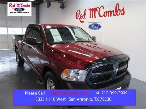Deep Cherry Red Pearl Ram 1500 Tradesman Quad Cab.  Click to enlarge.