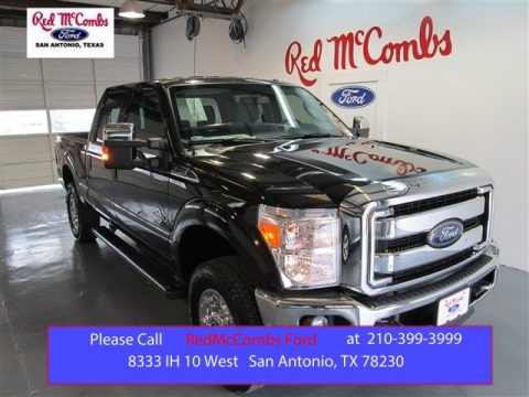 Tuxedo Black Ford F250 Super Duty XLT Crew Cab 4x4.  Click to enlarge.