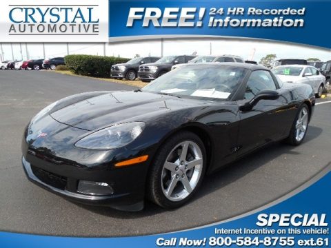 Black Chevrolet Corvette Coupe.  Click to enlarge.