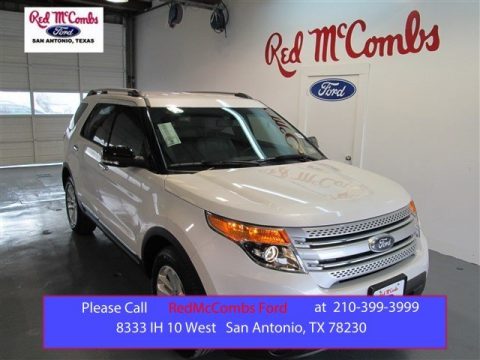 White Platinum Ford Explorer XLT.  Click to enlarge.