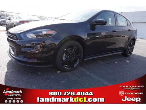 Pitch Black Dodge Dart SXT.  Click to enlarge.