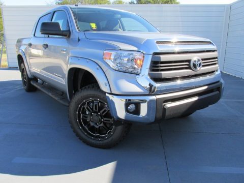 Silver Sky Metallic Toyota Tundra SR5 CrewMax 4x4.  Click to enlarge.