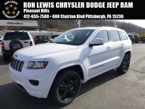 Bright White Jeep Grand Cherokee Altitude 4x4.  Click to enlarge.