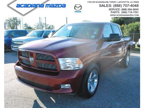 Flame Red Dodge Ram 1500 Sport Crew Cab 4x4.  Click to enlarge.
