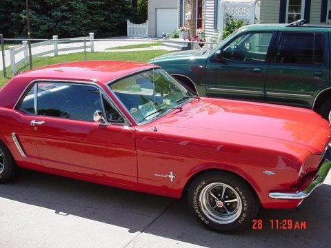 Red Ford Mustang Coupe.  Click to enlarge.