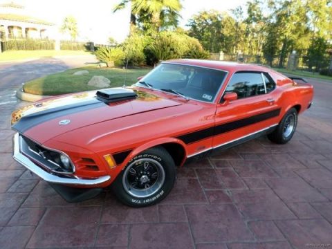 Calypso Coral Ford Mustang Mach 1.  Click to enlarge.