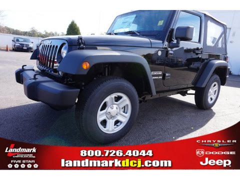 Black Jeep Wrangler Sport 4x4.  Click to enlarge.