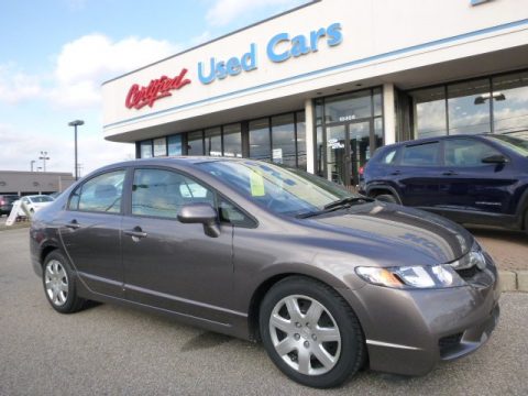 Urban Titanium Metallic Honda Civic LX Sedan.  Click to enlarge.