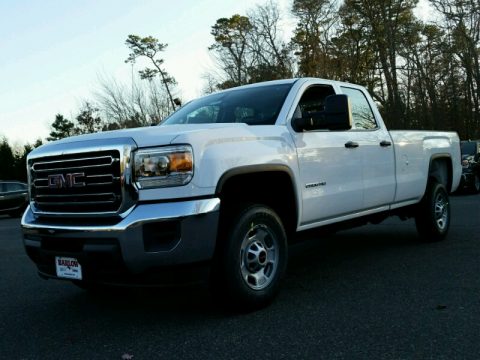 Summit White GMC Sierra 2500HD Double Cab 4x4.  Click to enlarge.