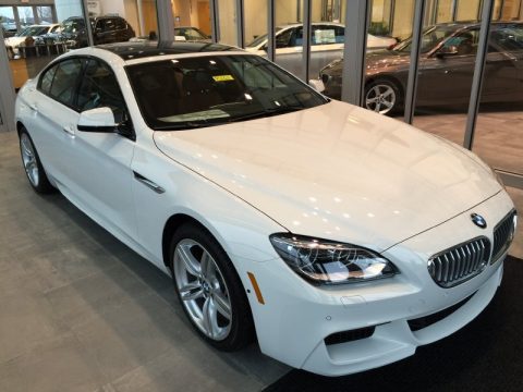 Alpine White BMW 6 Series 650i xDrive Gran Coupe.  Click to enlarge.
