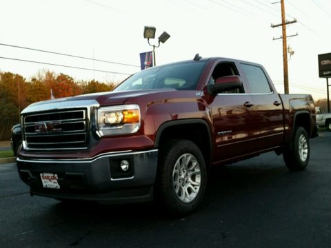 Sonoma Red Metallic GMC Sierra 1500 SLE Crew Cab 4x4.  Click to enlarge.
