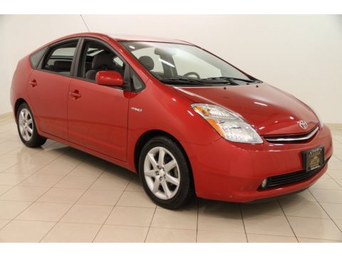 Barcelona Red Metallic Toyota Prius Hybrid Touring.  Click to enlarge.