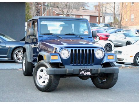 Patriot Blue Pearl Jeep Wrangler X 4x4.  Click to enlarge.
