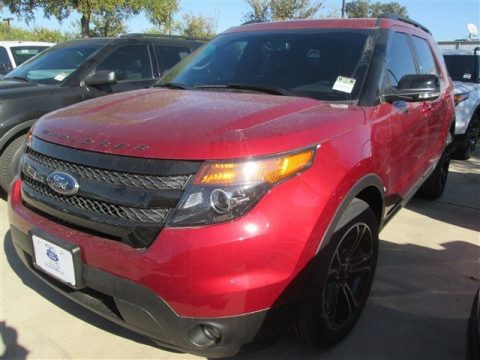 Ruby Red Ford Explorer Sport 4WD.  Click to enlarge.