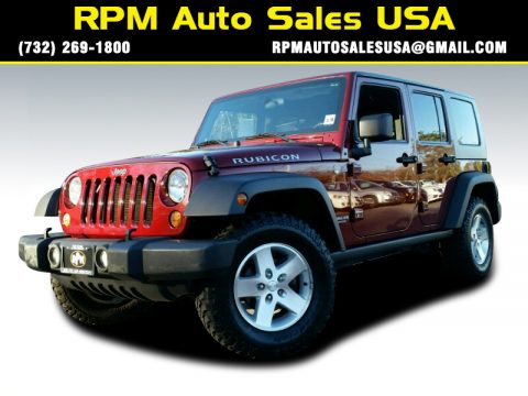 Red Rock Crystal Pearl Jeep Wrangler Unlimited Rubicon 4x4.  Click to enlarge.