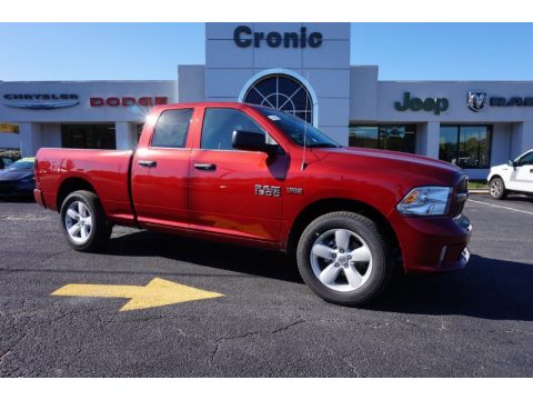 Deep Cherry Red Crystal Pearl Ram 1500 Express Quad Cab.  Click to enlarge.