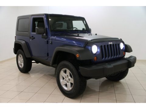Deep Water Blue Pearl Coat Jeep Wrangler X 4x4.  Click to enlarge.