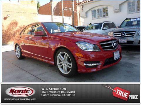 Mars Red Mercedes-Benz C 250 Sport.  Click to enlarge.