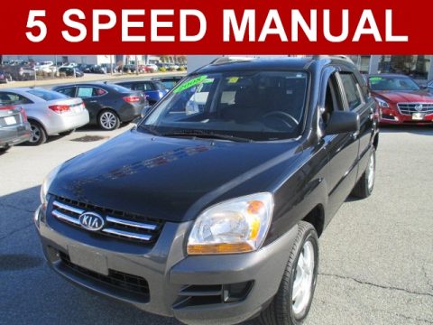 Black Cherry Metallic Kia Sportage LX.  Click to enlarge.