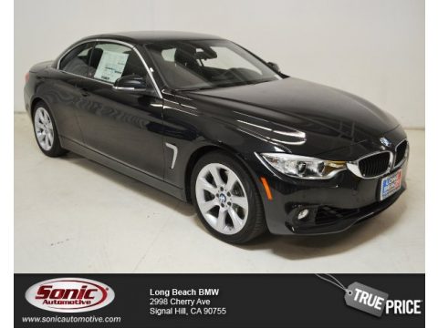 Black Sapphire Metallic BMW 4 Series 435i Convertible.  Click to enlarge.