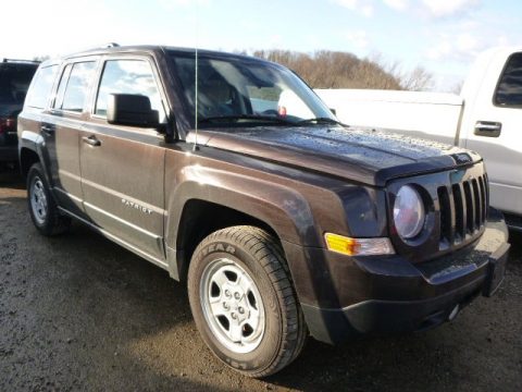 Rugged Brown Metallic Jeep Patriot Sport 4x4.  Click to enlarge.