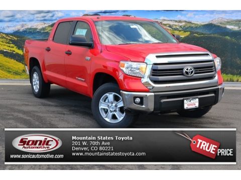 Radiant Red Toyota Tundra SR5 CrewMax 4x4.  Click to enlarge.