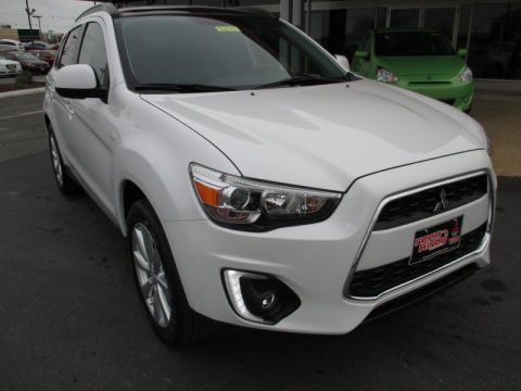 White Mitsubishi Outlander Sport SE AWC.  Click to enlarge.