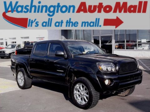 Black Sand Pearl Toyota Tacoma V6 SR5 TRD Sport Double Cab 4x4.  Click to enlarge.