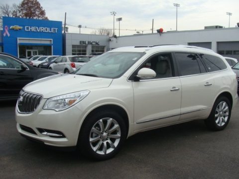 White Opal Buick Enclave Premium AWD.  Click to enlarge.