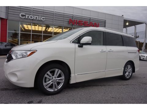 Pearl White Nissan Quest SL.  Click to enlarge.