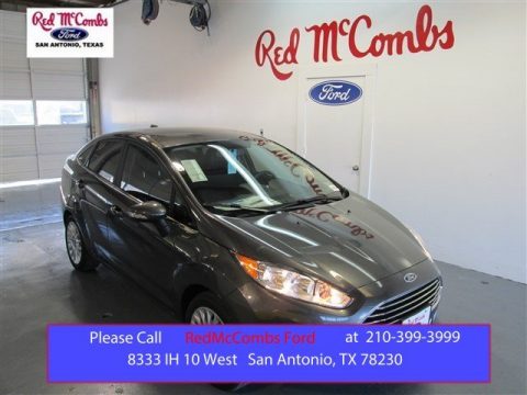 Magnetic Metallic Ford Fiesta Titanium Sedan.  Click to enlarge.