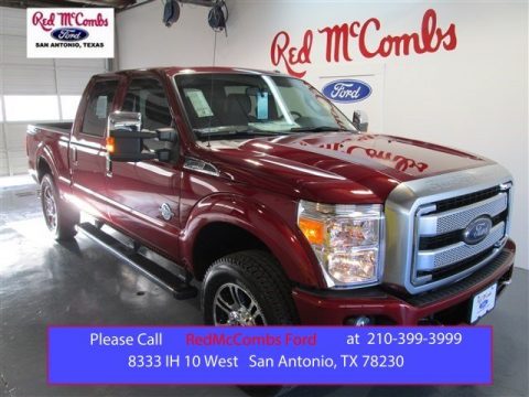 Ruby Red Ford F250 Super Duty Lariat Crew Cab 4x4.  Click to enlarge.