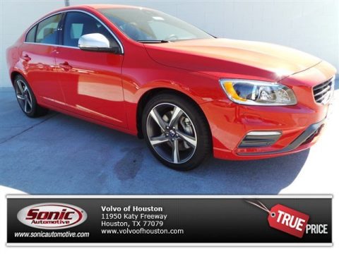 Passion Red Volvo S60 T6 AWD R-Design.  Click to enlarge.