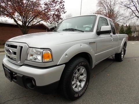Silver Metallic Ford Ranger Sport SuperCab 4x4.  Click to enlarge.
