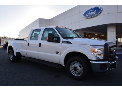 Oxford White Ford F350 Super Duty XL Crew Cab DRW.  Click to enlarge.