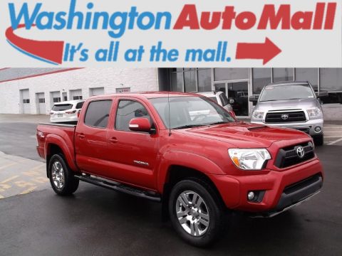 Barcelona Red Metallic Toyota Tacoma V6 TRD Sport Double Cab 4x4.  Click to enlarge.