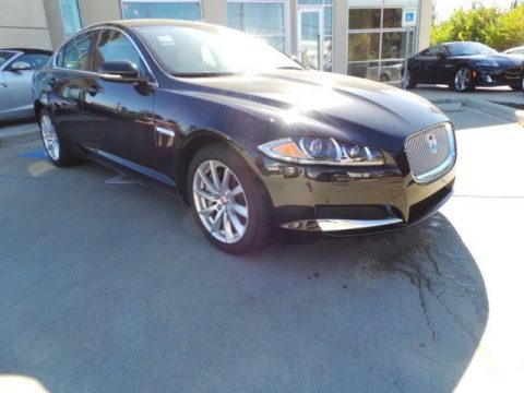 Ultimate Black Metallic Jaguar XF 2.0T Premium.  Click to enlarge.