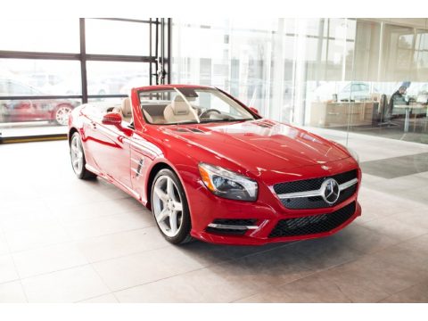 Mars Red Mercedes-Benz SL 550 Roadster.  Click to enlarge.