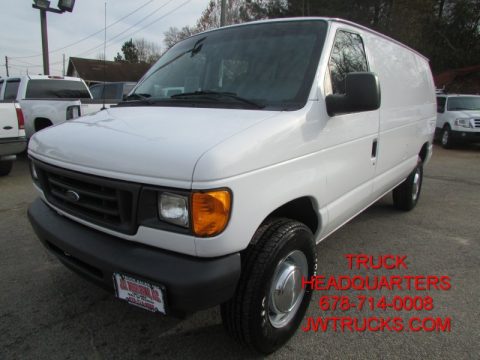 Oxford White Ford E Series Van E350 Commercial.  Click to enlarge.