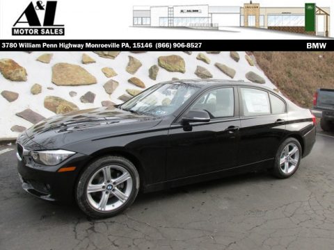 Jet Black BMW 3 Series 320i xDrive Sedan.  Click to enlarge.