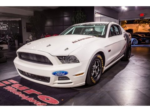 White Ford Mustang Cobra Jet.  Click to enlarge.
