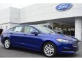Front 3/4 View of 2015 Ford Fusion SE #1