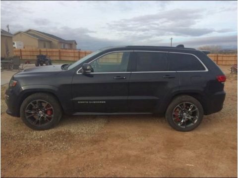 Brilliant Black Crystal Pearl Jeep Grand Cherokee SRT 4x4.  Click to enlarge.