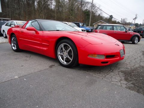 Torch Red Chevrolet Corvette Coupe.  Click to enlarge.