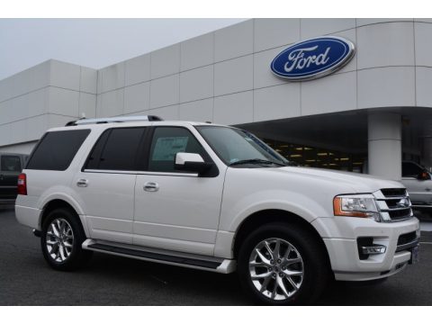 White Platinum Metallic Tri-Coat Ford Expedition Limited.  Click to enlarge.