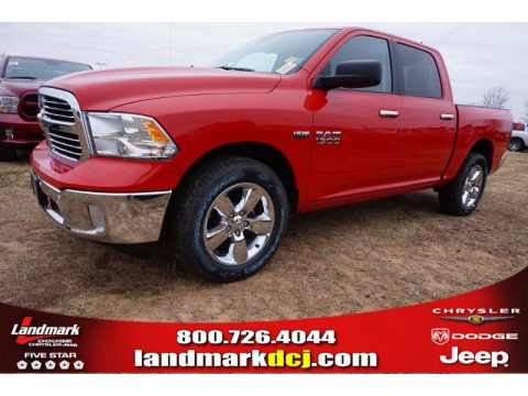 Flame Red Ram 1500 Big Horn Crew Cab.  Click to enlarge.