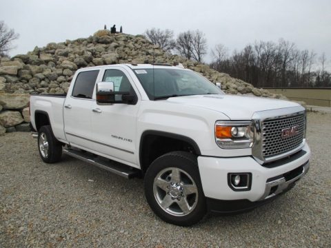 Summit White GMC Sierra 2500HD Denali Crew Cab 4x4.  Click to enlarge.
